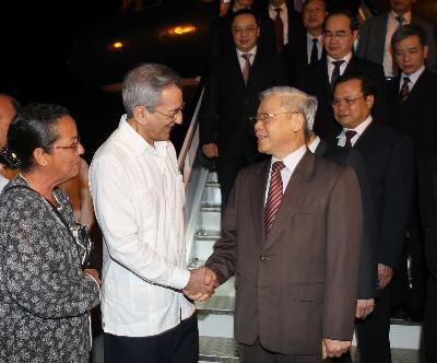 ການເຈລະຈາລະຫວ່າງການນຳສອງ ປະເທດຫວຽດນາມ - ກູຍບາ